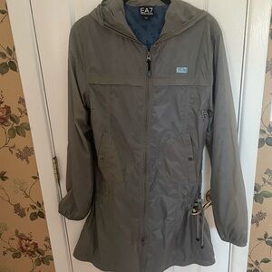 Emporio Armani Women's Gray water repellent light activity Jacket